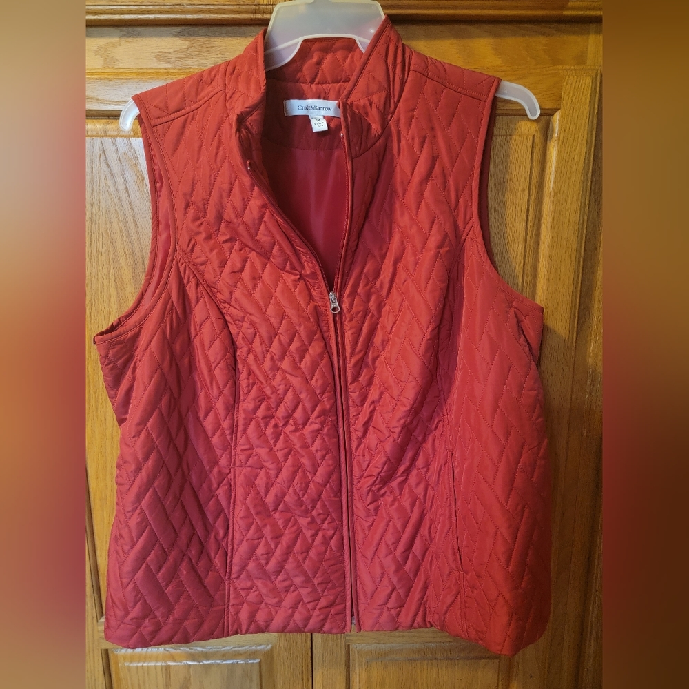 Croft & Barrow Red Vest 1X